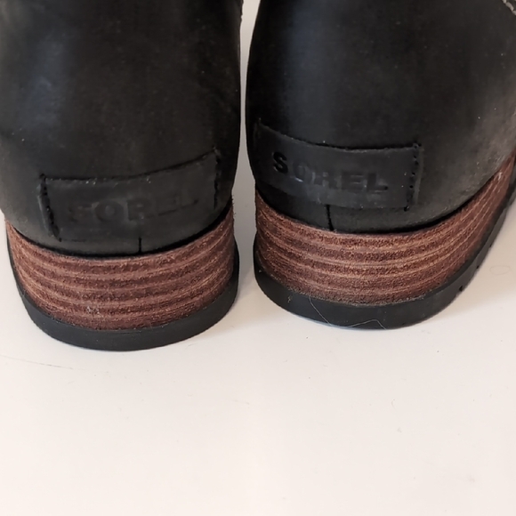 Sorel Black and Gray Major Carly Lace-Up Major Boots Size 9 - Picture 6 of 9